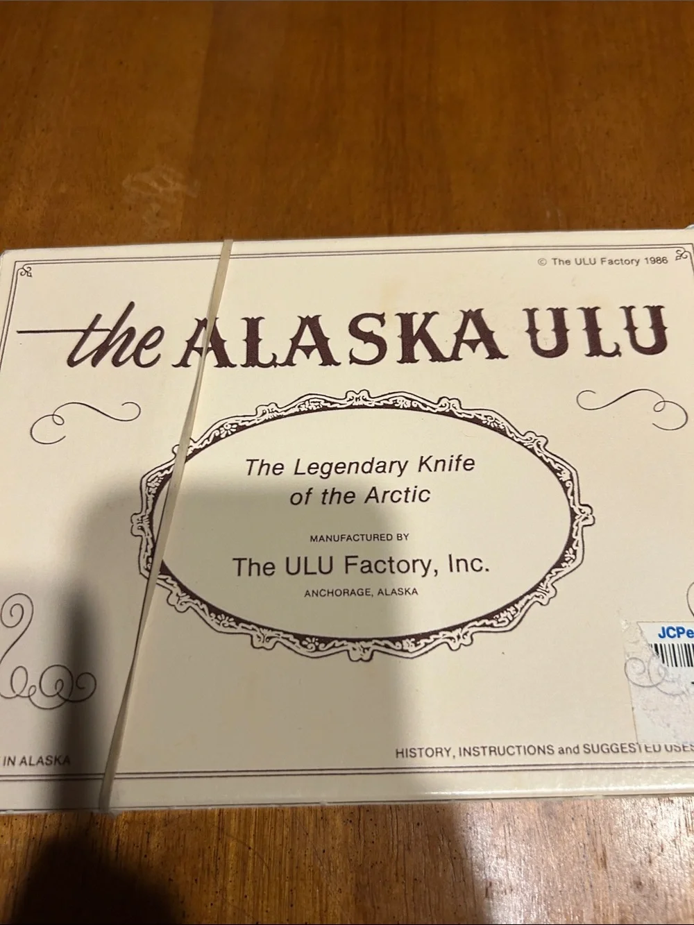 NIB Vintage Alaskan Ulu Knife with Walnut Handle
